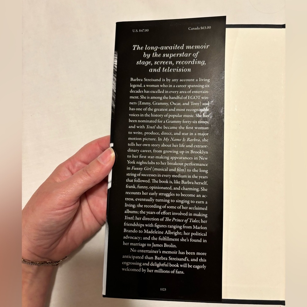 Barbra Streisand Memoir, printed 2023 - Picture 3 of 6